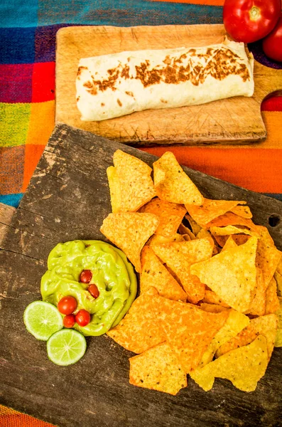 Burrito Mexicaans eten — Stockfoto