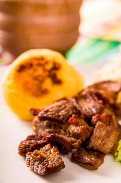 Fritada, porc frit, plat traditionnel d'écuatorian . — Photo