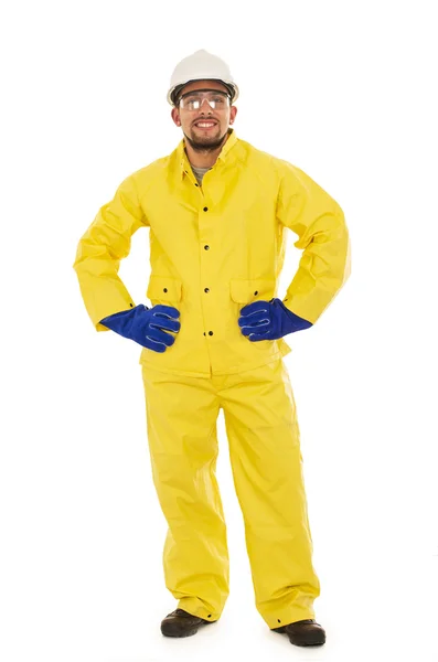 Hispanic rain suit — Stock Photo, Image