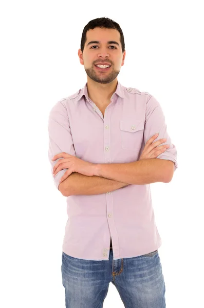 Happy young hispanic man — Stock Photo, Image