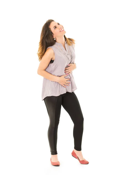 Mujer leggins posando — Foto de Stock