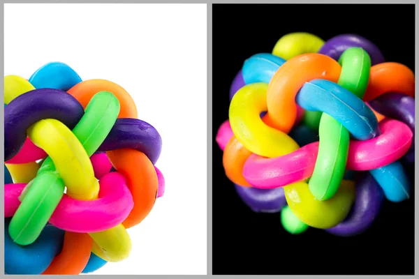 Разноцветный резиновый шар — стоковое фото