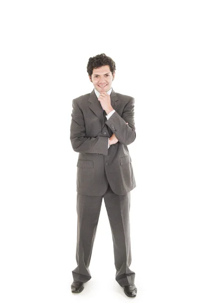 Latin man in a suit posing — Stock Photo, Image