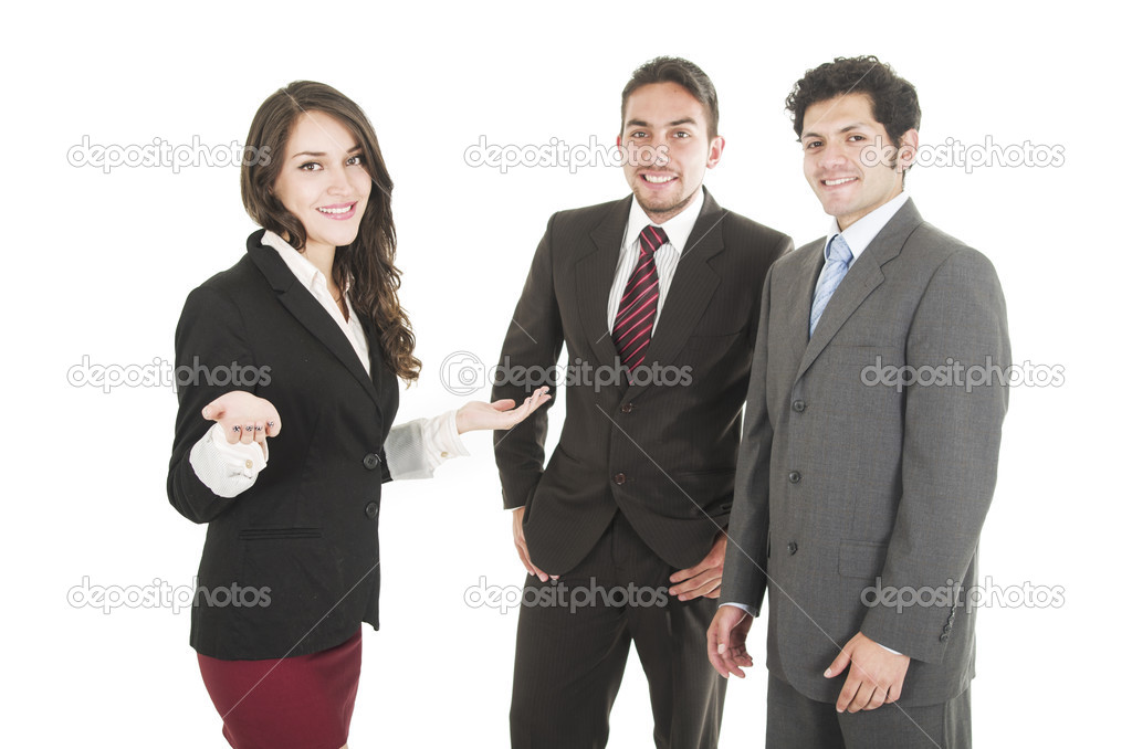 young business people wearing suits