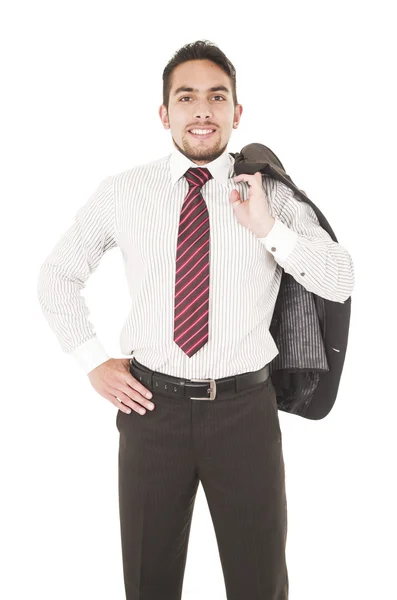 Young confident businessman posing Royalty Free Stock Images