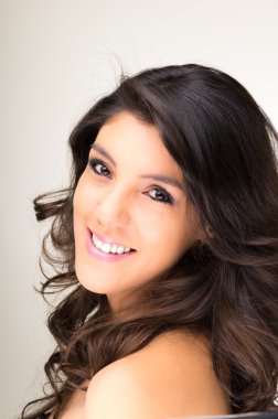 güzel genç doğal kız closeup