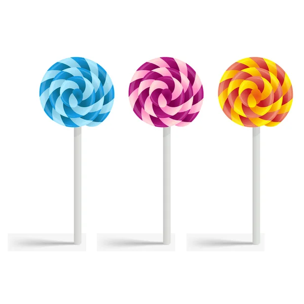 Sucettes multicolores — Image vectorielle