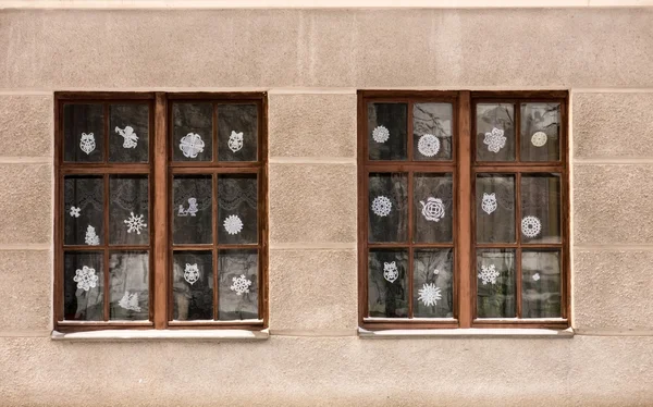 Új év windows Стокове Фото