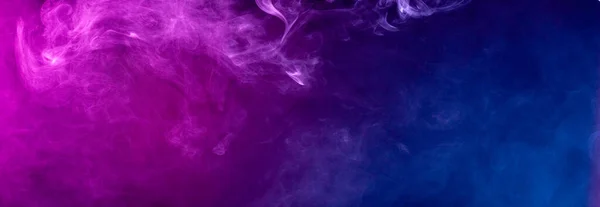 Abstract Colorful Smoke Black Background — Stock Photo, Image