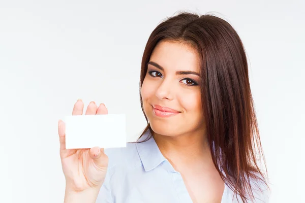 Young happy businesswoman — Stock Photo, Image