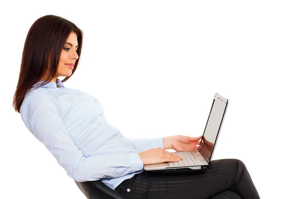 Young happy businesswoman — Stock Photo, Image