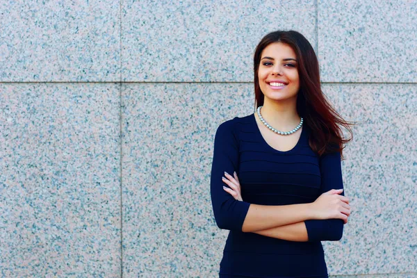 Confident happy businesswoman — Stock Photo, Image