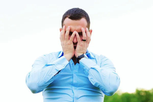 Stressed businessman — Stock Photo, Image