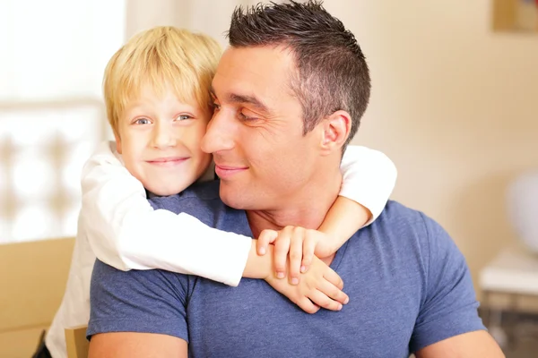 Son and father having fun — Stock Photo, Image