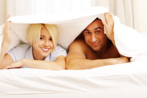 Lying couple — Stock Photo, Image