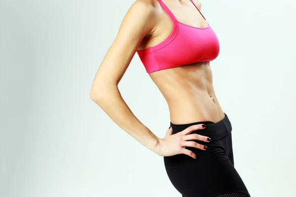 Woman with perfect fitness body — Stock Photo, Image