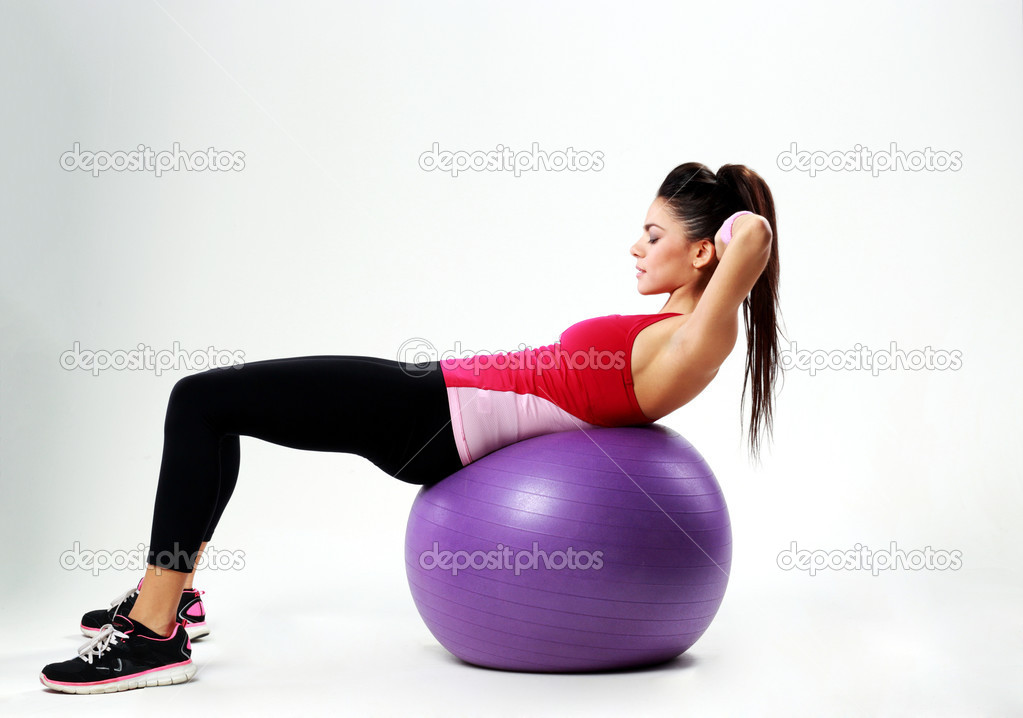Woman doing abs