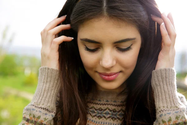 Mooie vrouw. — Stockfoto