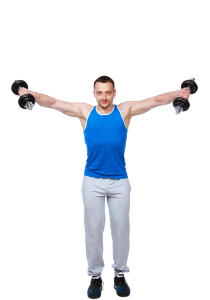 Desportista muscular — Fotografia de Stock