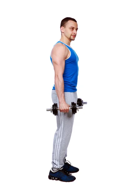 Muscular sportsman — Stock Photo, Image