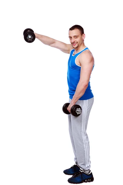 Muscular sportsman — Stock Photo, Image