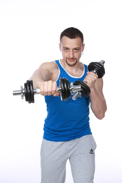 Muscular sportsman — Stock Photo, Image