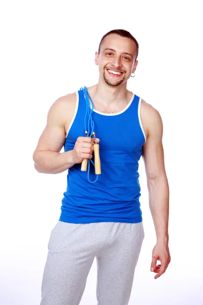 Muscular sportsman — Stock Photo, Image