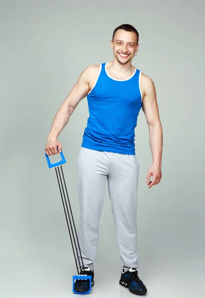 Muscular sportsman — Stock Photo, Image