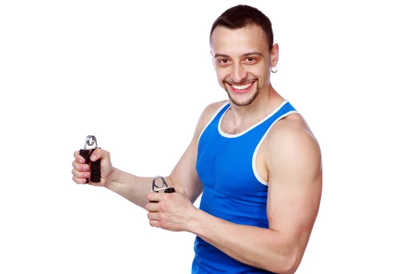 Muscular sportsman — Stock Photo, Image