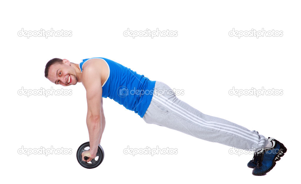 Muscular sportsman