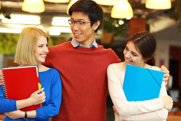 Young happy students — Stock Photo, Image