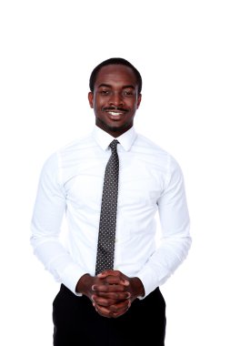 Afrika işadamı gülümseyen