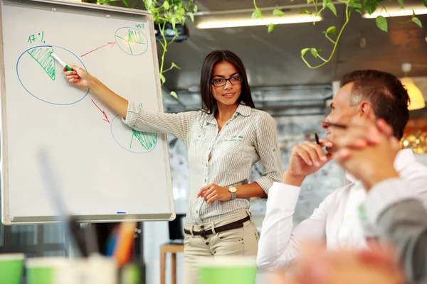 Grupo feliz de colegas de trabalho — Fotografia de Stock