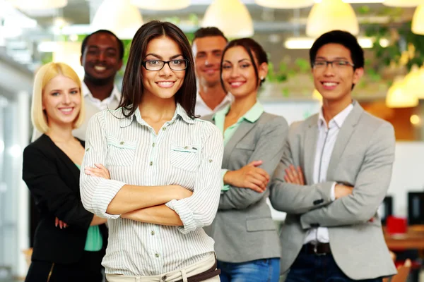 Handsome group of a businesspeople — Stock Photo, Image