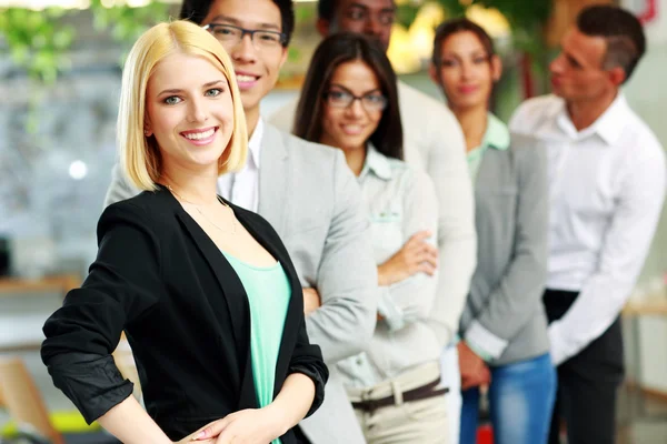 Handsome group of a businesspeople — Stock Photo, Image