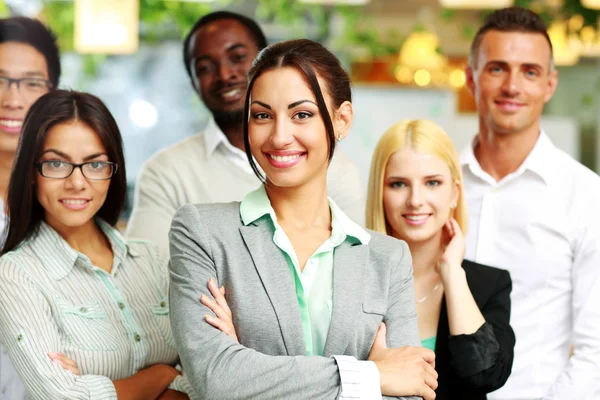 Handsome group of a businesspeople — Stock Photo, Image