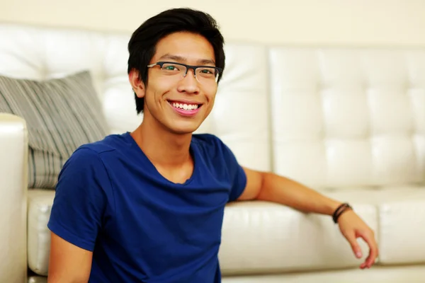 Handsome asian man at home — Stock Photo, Image