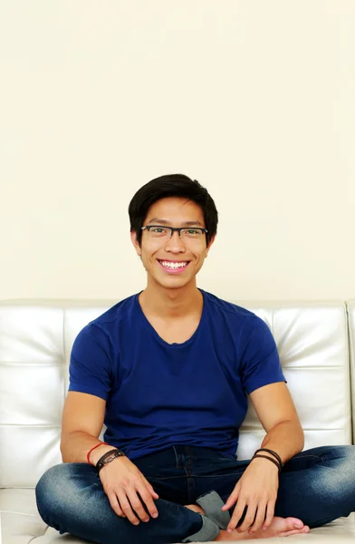 Handsome asian man at home — Stock Photo, Image