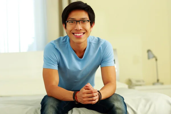 Handsome asian man at home — Stock Photo, Image