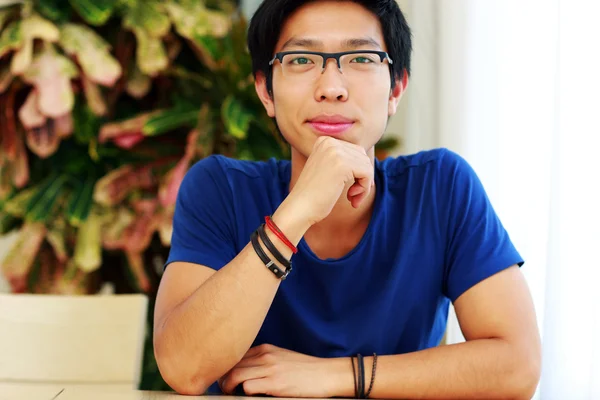 Handsome asian man at home — Stock Photo, Image