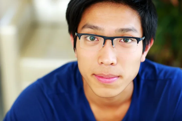 Handsome asian man at home — Stock Photo, Image