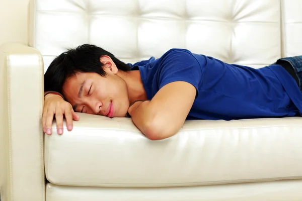 Handsome asian man at home — Stock Photo, Image