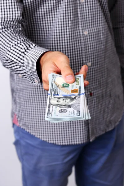 Closeup portrait of a male hands — Stock Photo, Image