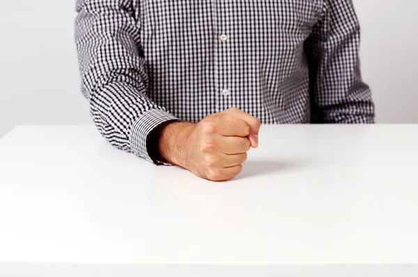 Closeup portrait of a male hands — Stock Photo, Image