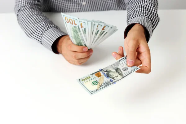 Closeup portrait of a male hands — Stock Photo, Image