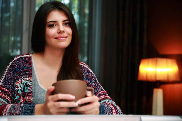 Beautiful woman at home — Stock Photo, Image