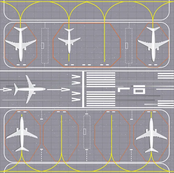 空港レイアウト — ストックベクタ