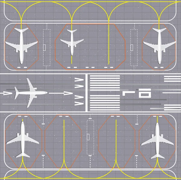 Aménagement aéroport Illustrations De Stock Libres De Droits