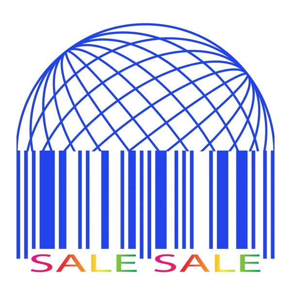 Sale label stylized as a barcode. — Stock Vector