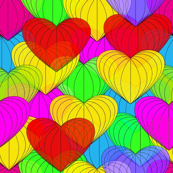 Symbole de coeur coloré — Image vectorielle